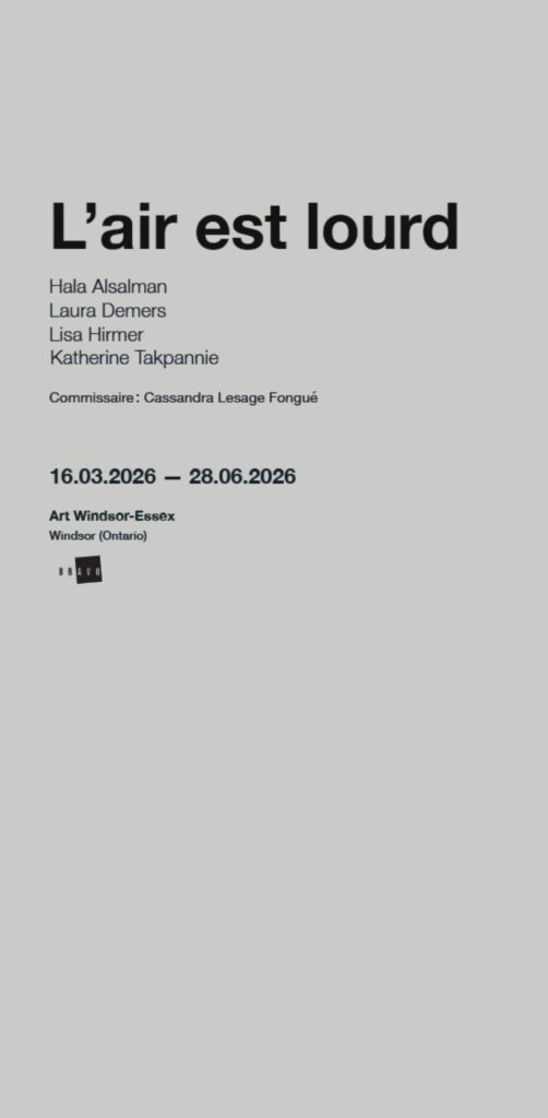 Catalogue L'air est lourd 2026